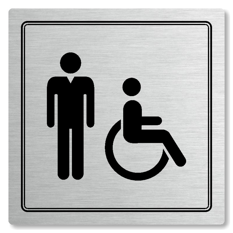 Piktogram WC muži Invalidé